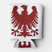 Eagle Coat Arms Phoenix Maroon Nobility Heraldic Blikjeskoeler (Voorkant)