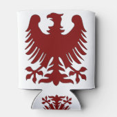 Eagle Coat Arms Phoenix Maroon Nobility Heraldic Blikjeskoeler (Achterkant)