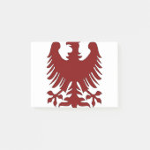 Eagle Coat Arms Phoenix Maroon Nobility Heraldic Post-it® Notes (Voorkant)