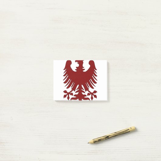 Eagle Coat Arms Phoenix Maroon Nobility Heraldic Post-it® Notes (Op bureau)