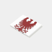Eagle Coat Arms Phoenix Maroon Nobility Heraldic Post-it® Notes (Schuin)