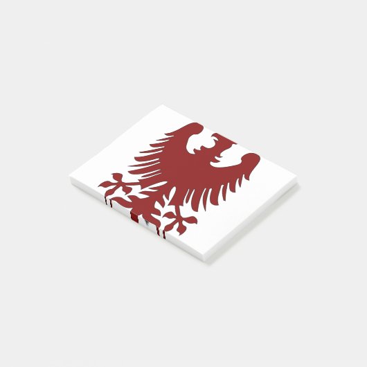 Eagle Coat Arms Phoenix Maroon Nobility Heraldic Post-it® Notes (Schuin)
