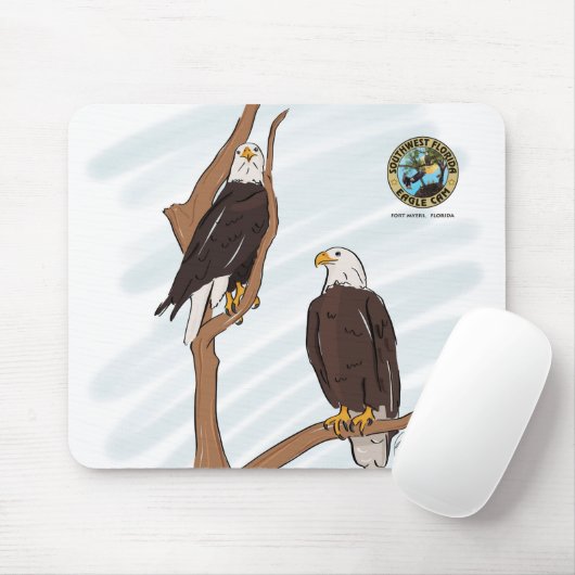 Eagle Couple Artwork Mousepad Muismat (Met muis)