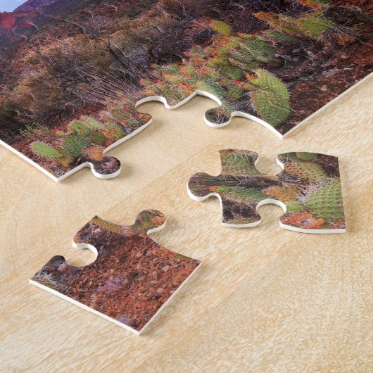 Eagle Crags Zion Cactus Sunset Legpuzzel (Zijkant)
