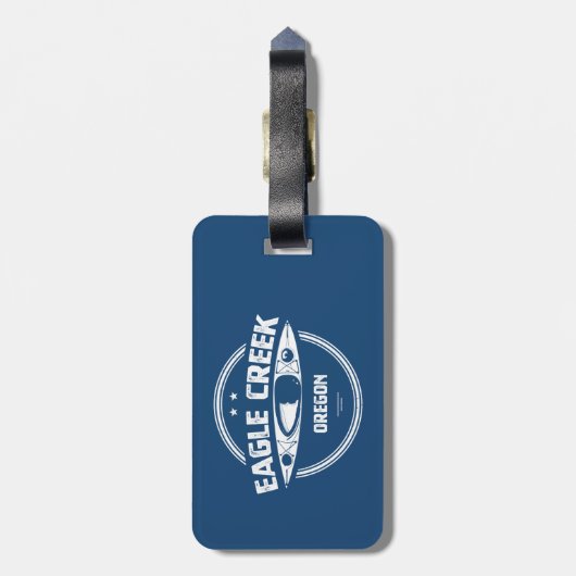 Eagle Creek Oregon kanoën Bagagelabel (Achterkant verticaal)