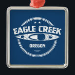 Eagle Creek Oregon Kayaking Metalen Ornament<br><div class="desc">De Eagle Creek is een driehoekig van de rivier de Clackamas in de westerne hellingen van het Cascade-gebied in het noordwesten van Oregon.</div>