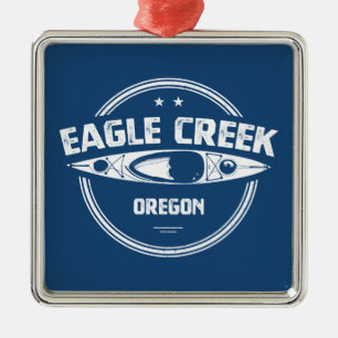Eagle Creek Oregon Kayaking Metalen Ornament