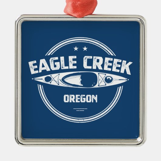 Eagle Creek Oregon Kayaking Metalen Ornament (Voorkant)