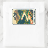 Eagle Creek Oregon Kleuren Rechthoekige Sticker (Tas)