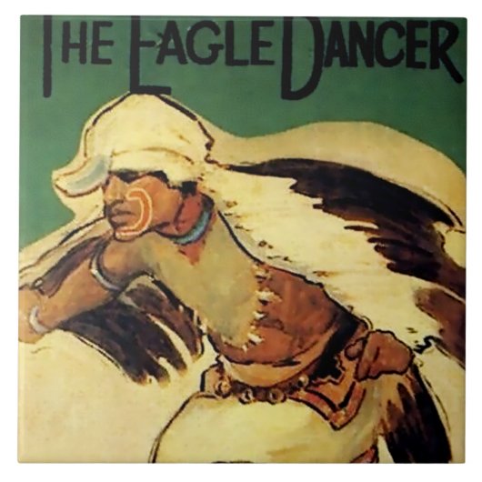 “Eagle Dancer” Western Art by Gerald Cassidy Tegeltje (Voorkant)