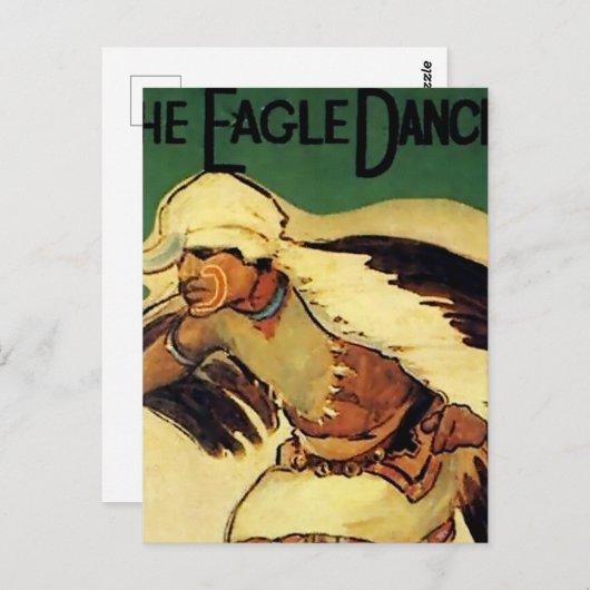 “Eagle Dancer” Westerse kunst van Gerald Cassidy Briefkaart (Voorkant / Achterkant)