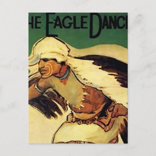“Eagle Dancer” Westerse kunst van Gerald Cassidy Briefkaart (Voorkant)