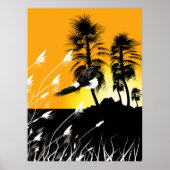 Eagle Desert Summer Silhouettes Poster (Voorkant)