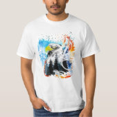 Eagle Design-fractalius T-shirt (Voorkant)