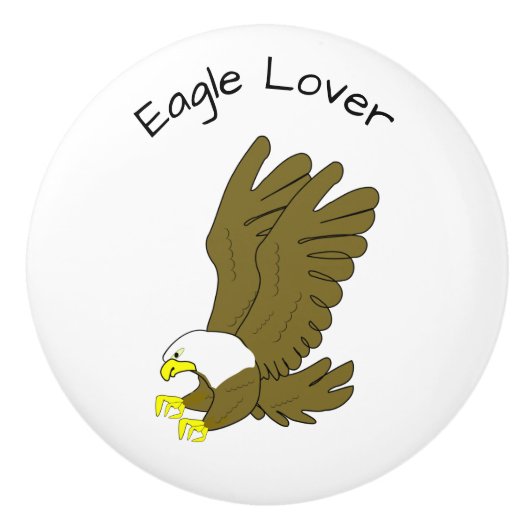 Eagle Design Personalised Keramische Knop (Voorkant)
