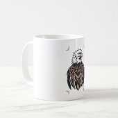 Eagle Design Vector 3 kleuren Koffiemok (Voorkant links)