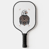 Eagle Design Vector 3 kleuren Pickleball Paddle (Voorkant)
