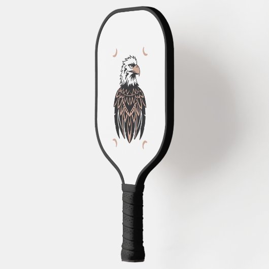 Eagle Design Vector 3 kleuren Pickleball Paddle (Links)