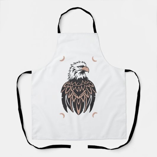 Eagle Design Vector 3 kleuren Schort (Voorkant)