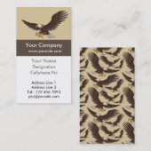 Eagle die Verticaal vastmaakt Visitekaartje (Voorkant / Achterkant)