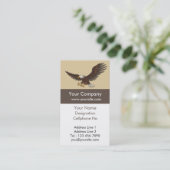 Eagle die Verticaal vastmaakt Visitekaartje (Staand voorkant)