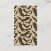 Eagle die Verticaal vastmaakt Visitekaartje (Achterkant)