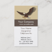 Eagle die Verticaal vastmaakt Visitekaartje (Voorkant)