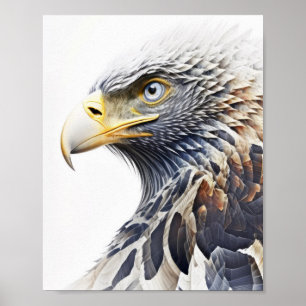Eagle Dierenportret Natuur Wildlife Painting Poster