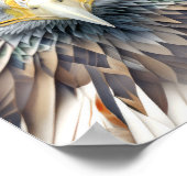 Eagle Dierenportret Natuur Wildlife Painting Poster (Hoek)