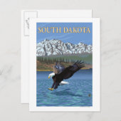 Eagle DivingSouth Dakota Briefkaart (Voorkant / Achterkant)