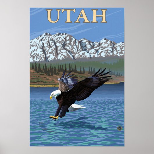 Eagle DivingUtah Poster (Voorkant)