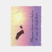 Eagle Dreams Fleece Deken (Voorkant)