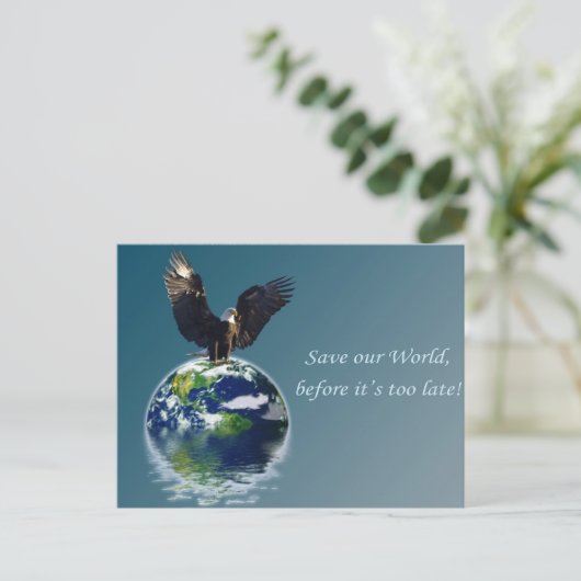 Eagle Earth Day Series Briefkaart (Staand voorkant)