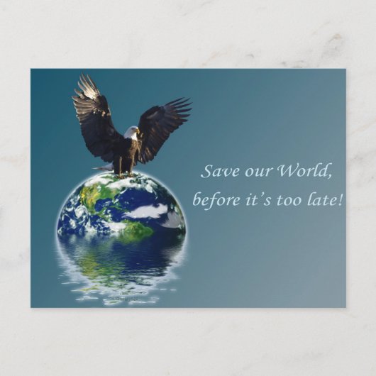 Eagle Earth Day Series Briefkaart (Voorkant)