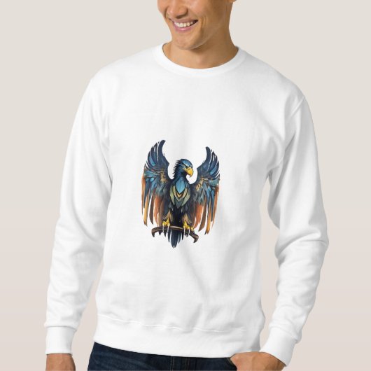 "Eagle Elegance: Majestic Flight T-Shirt Design" (Voorkant)
