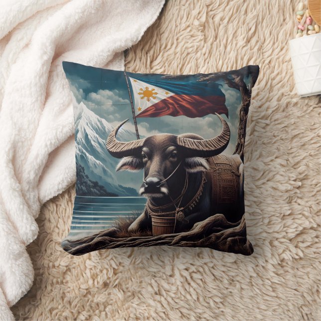 Eagle embleem met Amerikaanse vlag ontwerp Kussen (Deken)