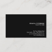 Eagle Embleem met USA vlag achtergrond op zwart Visitekaartje (Achterkant)