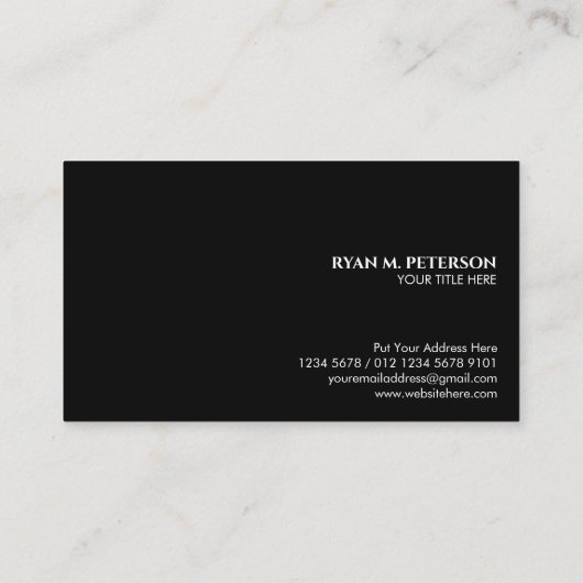 Eagle Embleem met USA vlag achtergrond op zwart Visitekaartje (Achterkant)