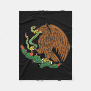 Eagle Emblem Mexico Mexicaanse vlag Cinco de Mayo  Fleece Deken