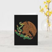 Eagle Emblem Mexico Mexicaanse vlag Cinco de Mayo Kaart (Gele Bloem)