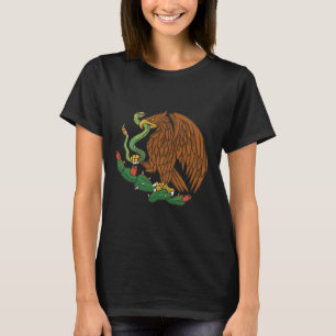 Eagle Emblem Mexico Mexicaanse vlag Cinco de Mayo T-shirt