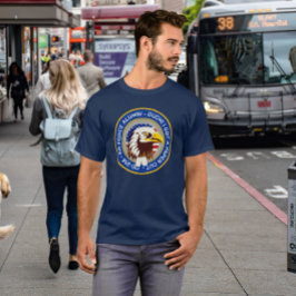 Eagle Emblem USA Flag | DD 214 Luchtmacht Alumni T-shirt