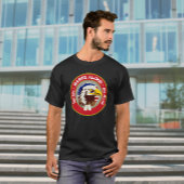 Eagle Emblem USA Flag | DD 214 Mariene Alumni T-shirt