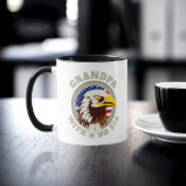 Eagle Emblem USA Flag | Opa DD 214 zwart Mok