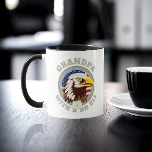 Eagle Emblem USA Flag   Opa DD 214 zwart Mok