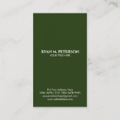 Eagle Emblem USA Vlag Verticaal Visitekaartje (Achterkant)