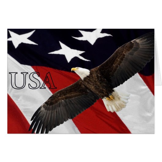 Eagle en American Flag USA (Voorkant Horizontaal)