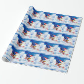 Eagle en Amerikaanse vlag Cadeaupapier (Uitgerold)