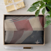 Eagle en Amerikaanse vlag Grote Grootte Tissuepapier (Geschenk)