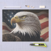 Eagle en Amerikaanse vlag Tissuepapier (Craft)